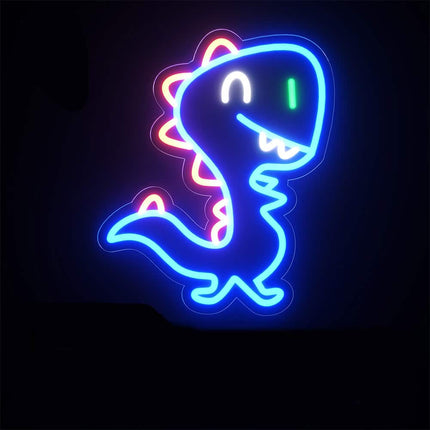 Zábavná neonová LED lampa dinosaurus