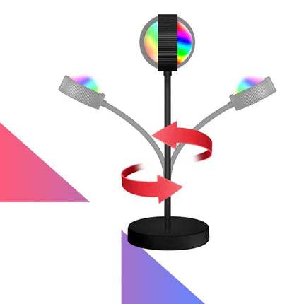 Lampa projektor duha západ slunce