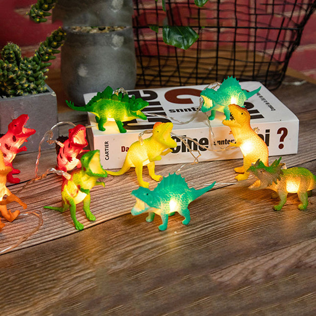 Dinosauří světelný řetěz s 10 LED
