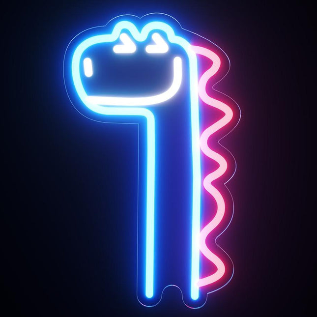 Dekorativní neonová lampa dinosaurus pro děti