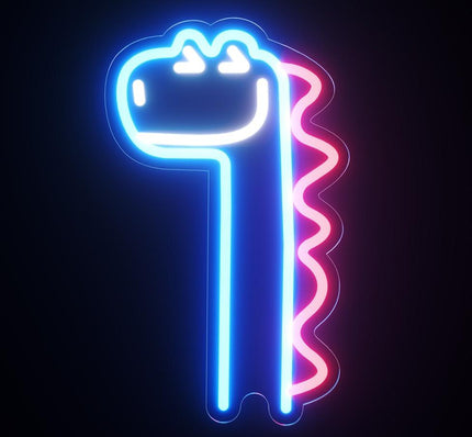 Dekorativní neonová lampa dinosaurus pro děti