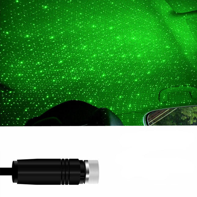 Zelený LED projektor hvězdné oblohy