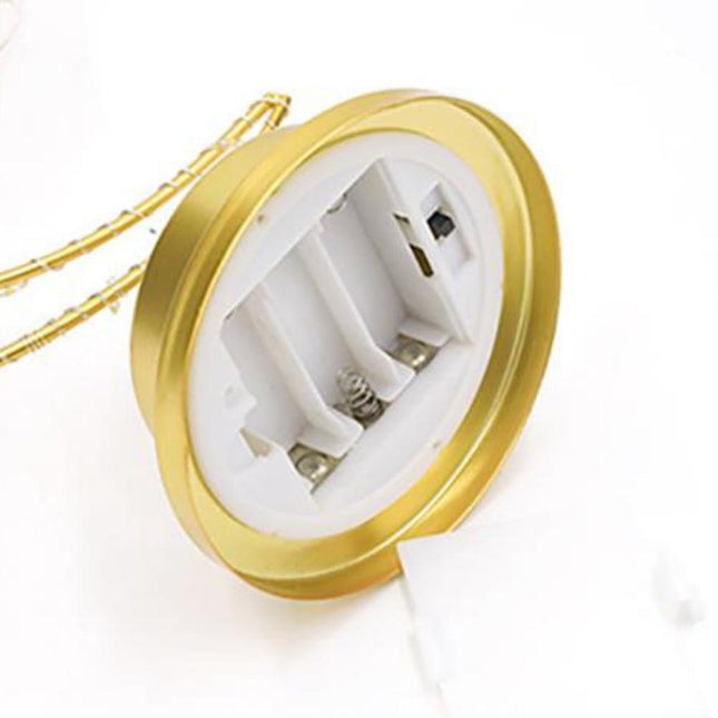 Zlatá dekorativní LED lampa měsíc