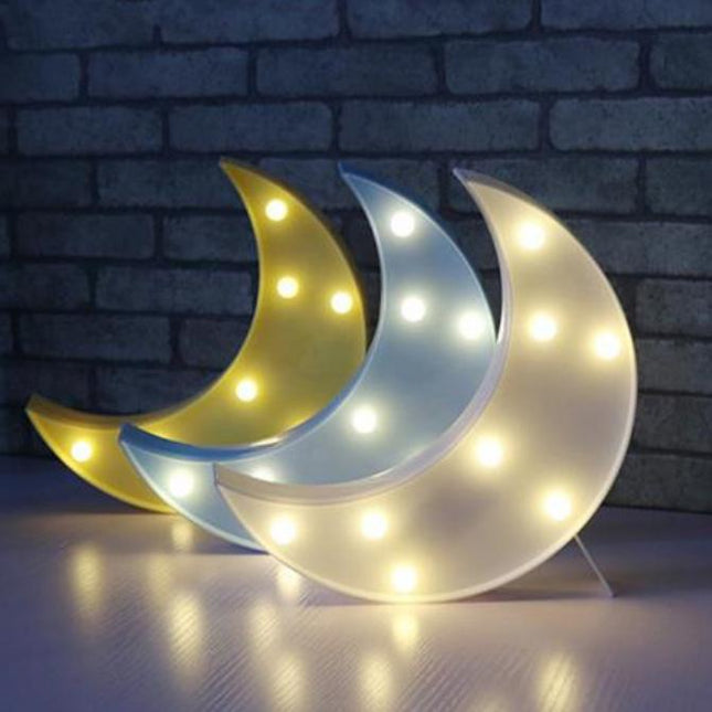 Dekorativní LED lampa ve tvaru měsíce