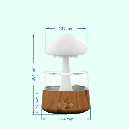 Aroma difuzér a lampička v designu houby