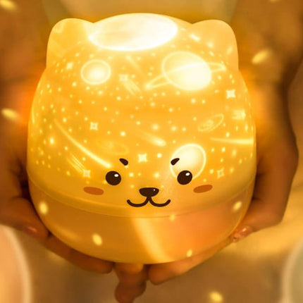 Dětský projektor a lampička kočka s hudbou