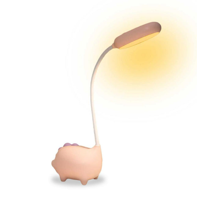 Dětská stolní lampička růžové prasátko