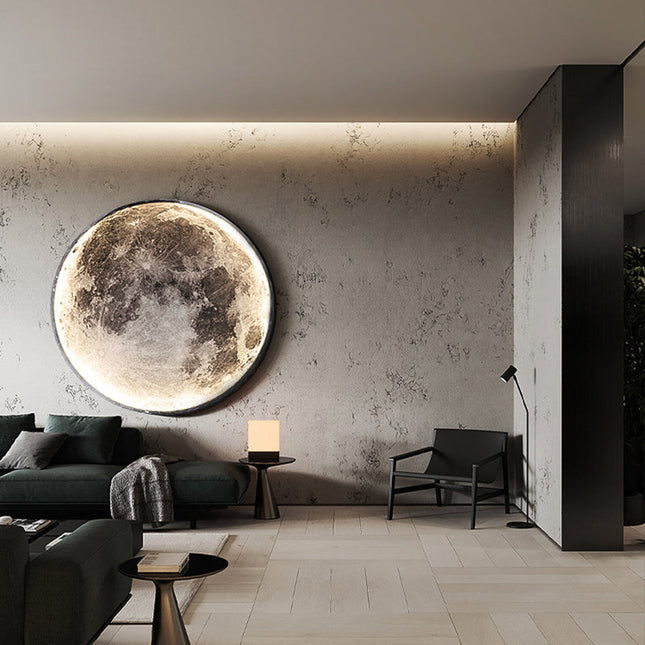 Moderní nástěnná LED lampa měsíc