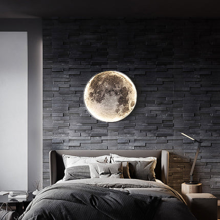 Moderní nástěnná LED lampa měsíc