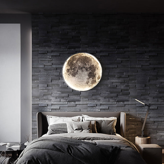 Moderní nástěnná LED lampa měsíc