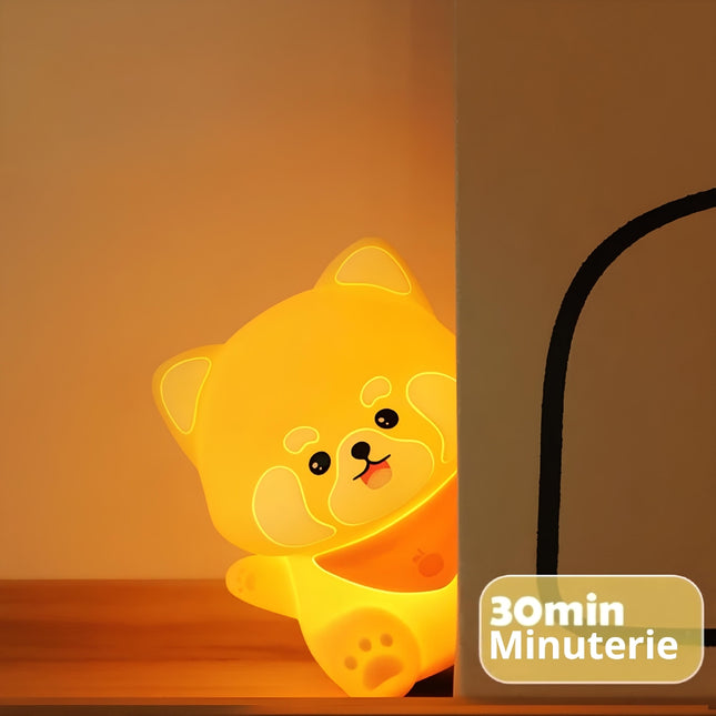 Silikonové noční světlo kawaii pejsek