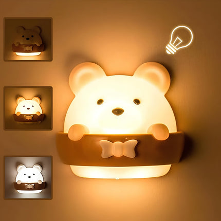 Dobíjecí stmívatelné noční světlo medvídek