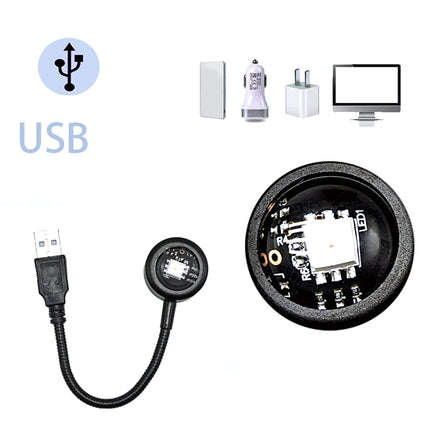 Mini USB projektor lampa západ slunce