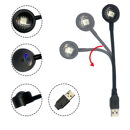 Mini USB projektor lampa západ slunce