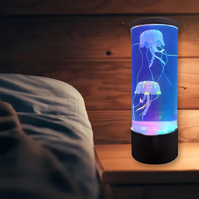 LED lampa akvárium s plovoucími medúzami