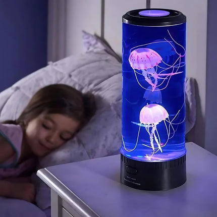 LED lampa akvárium s plovoucími medúzami