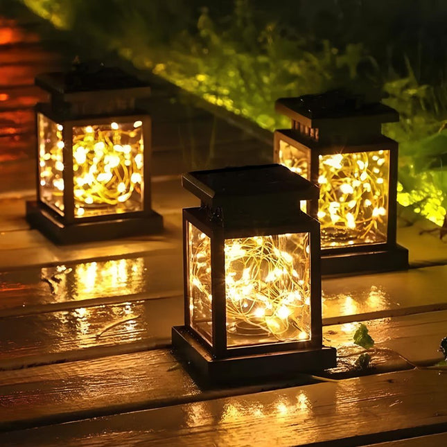 Přenosná solární LED lucerna a lampička