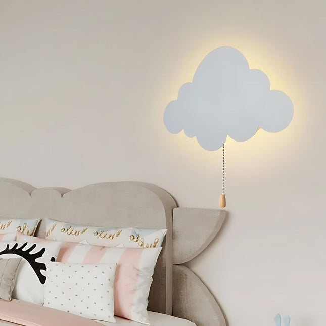 Nástěnné kovové světlo pro děti měsíc