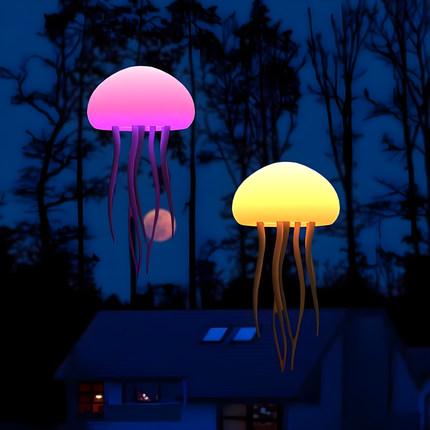 Noční lampička medúza s aktivací zvukem
