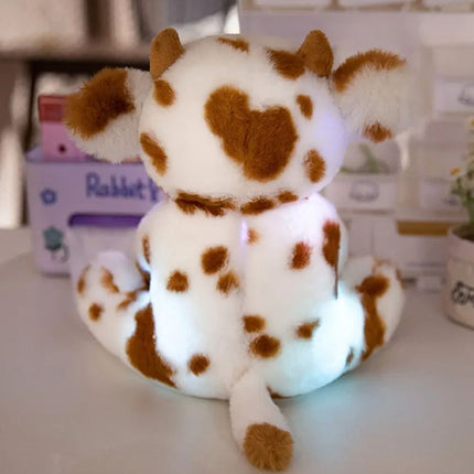 Svítící plyšová hračka pro děti kravička
