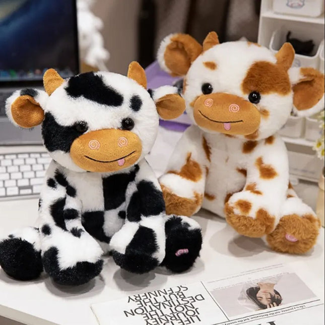 Svítící plyšová hračka pro děti kravička