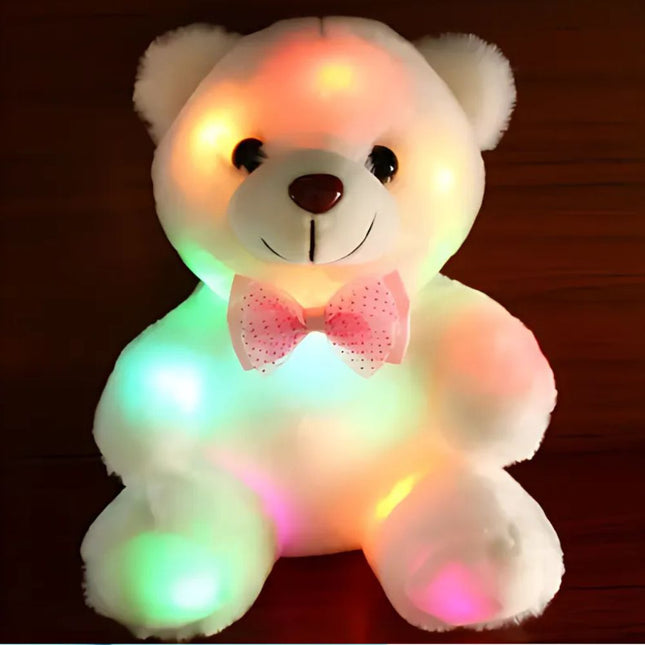 Svítící plyšový medvídek s LED světýlky