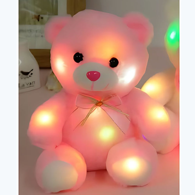 Svítící plyšový medvídek s LED světýlky