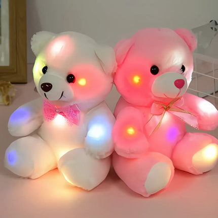 Svítící plyšový medvídek s LED světýlky