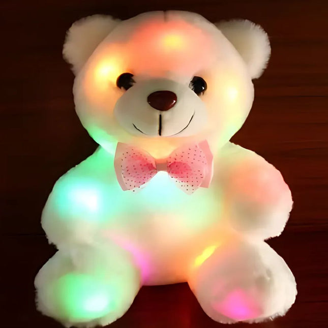 Svítící plyšový medvídek s LED světýlky