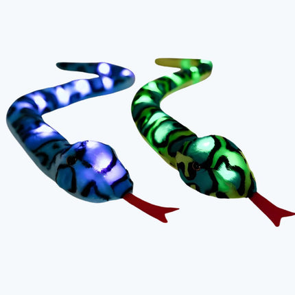 Plyšová lampička had zelená a modrá