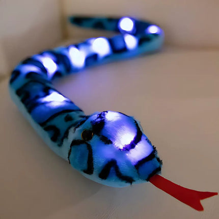 Plyšová lampička had zelená a modrá