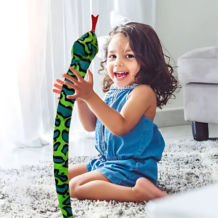 Plyšová lampička had zelená a modrá