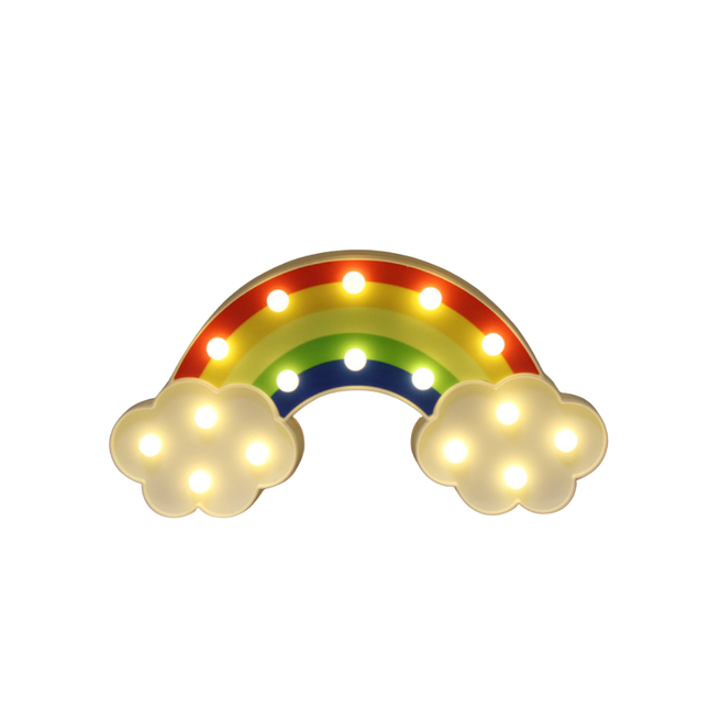 Nástěnná LED lampa duha s mraky