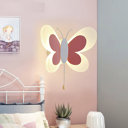 Dětské nástěnné LED světlo motýl