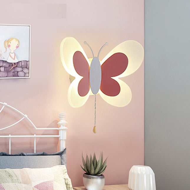 Dětské nástěnné LED světlo motýl
