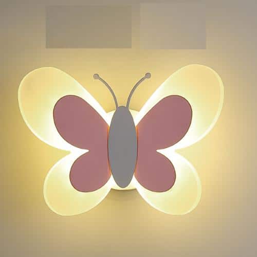 Dětské nástěnné LED světlo motýl