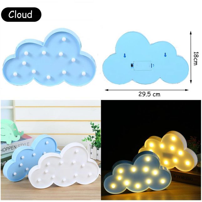 Stolní dekorativní LED lampa mráček