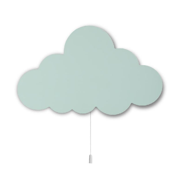 Dřevěné nástěnné světlo mráček do pokojíčku