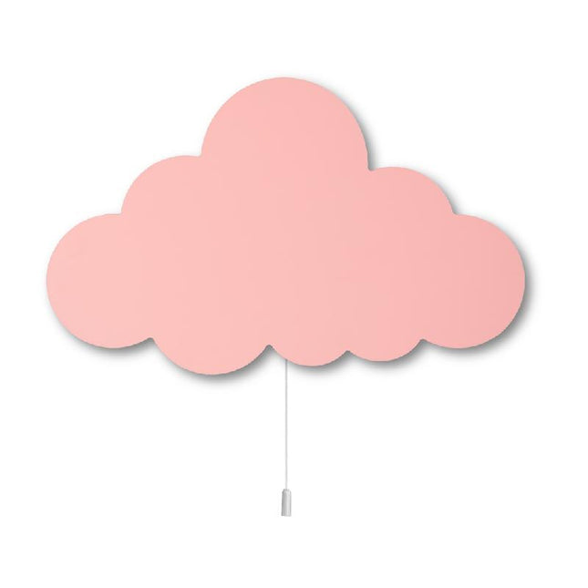 Dřevěné nástěnné světlo mráček do pokojíčku