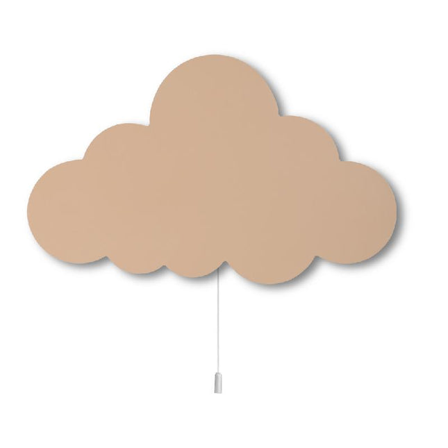 Dřevěné nástěnné světlo mráček do pokojíčku