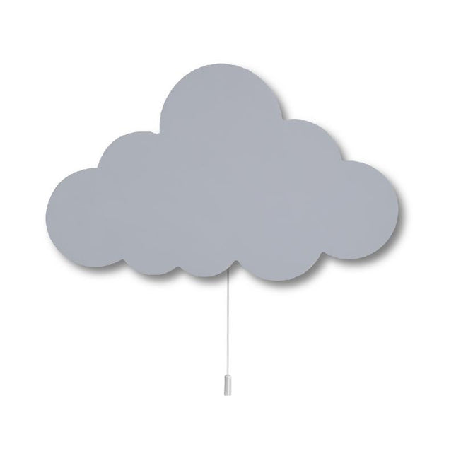 Dřevěné nástěnné světlo mráček do pokojíčku