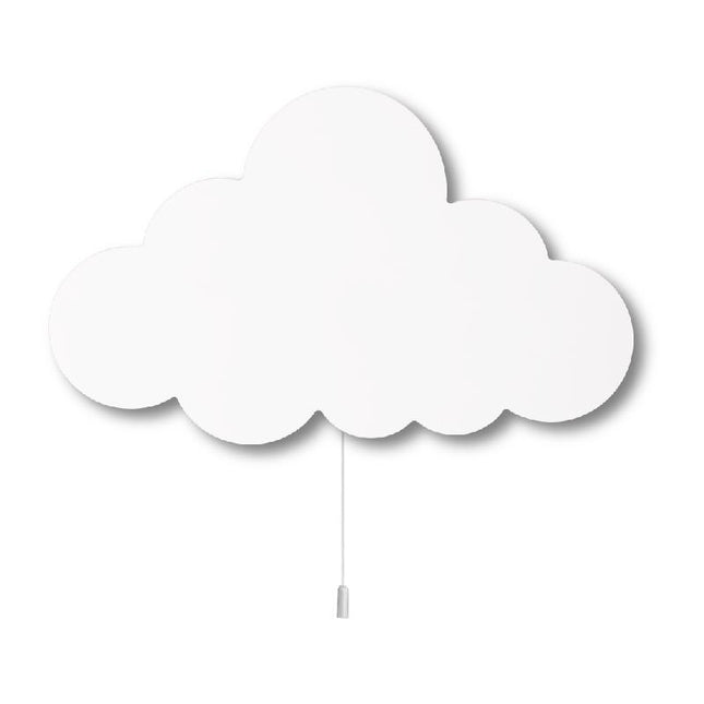 Dřevěné nástěnné světlo mráček do pokojíčku