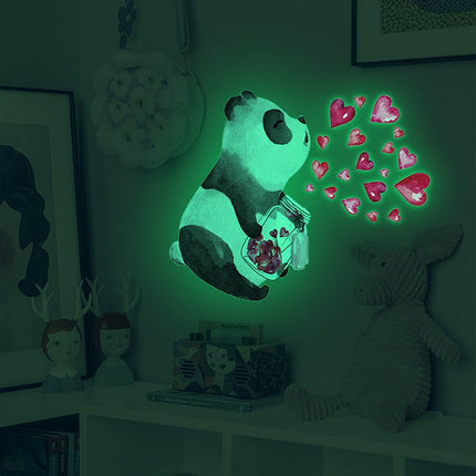 Samolepky panda svítící ve tmě