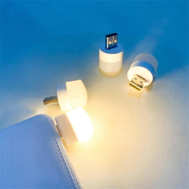 Bezdrátová kulatá LED lampička s USB