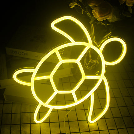 LED neonové světlo ve tvaru želvy