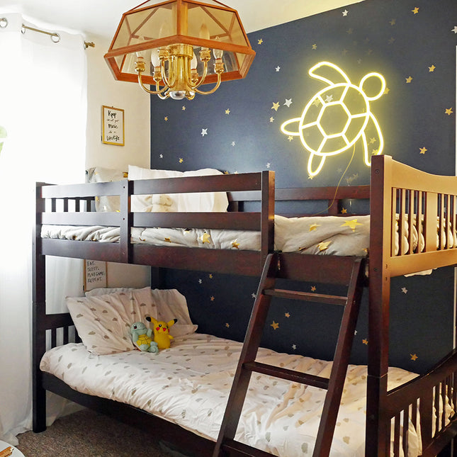 LED neonové světlo ve tvaru želvy