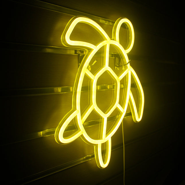 LED neonové světlo ve tvaru želvy