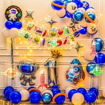 Dětský LED světelný řetěz Vesmír