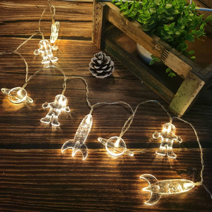 Dětský LED světelný řetěz Vesmír