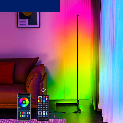 Duhová rohová stojací LED lampa